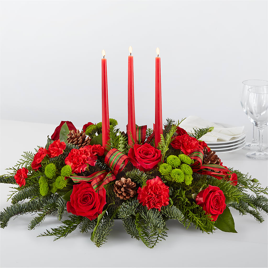 By the Candlelight Centerpiece – Ridge Florist Inc, Sebring FL
