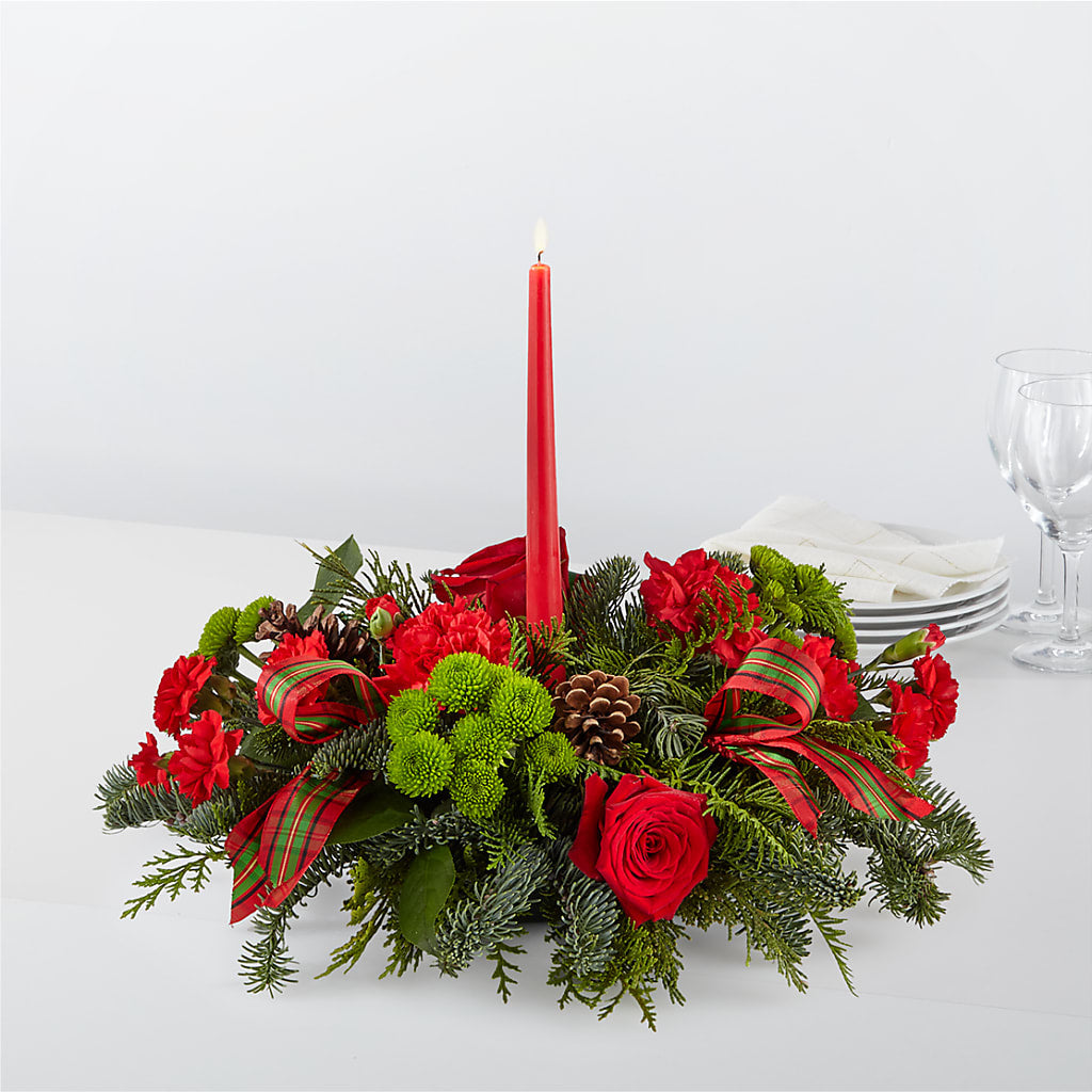 By the Candlelight Centerpiece – Ridge Florist Inc, Sebring FL