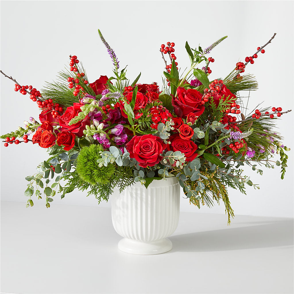 Big Red Bow Bouquet – Ridge Florist Inc, Sebring FL
