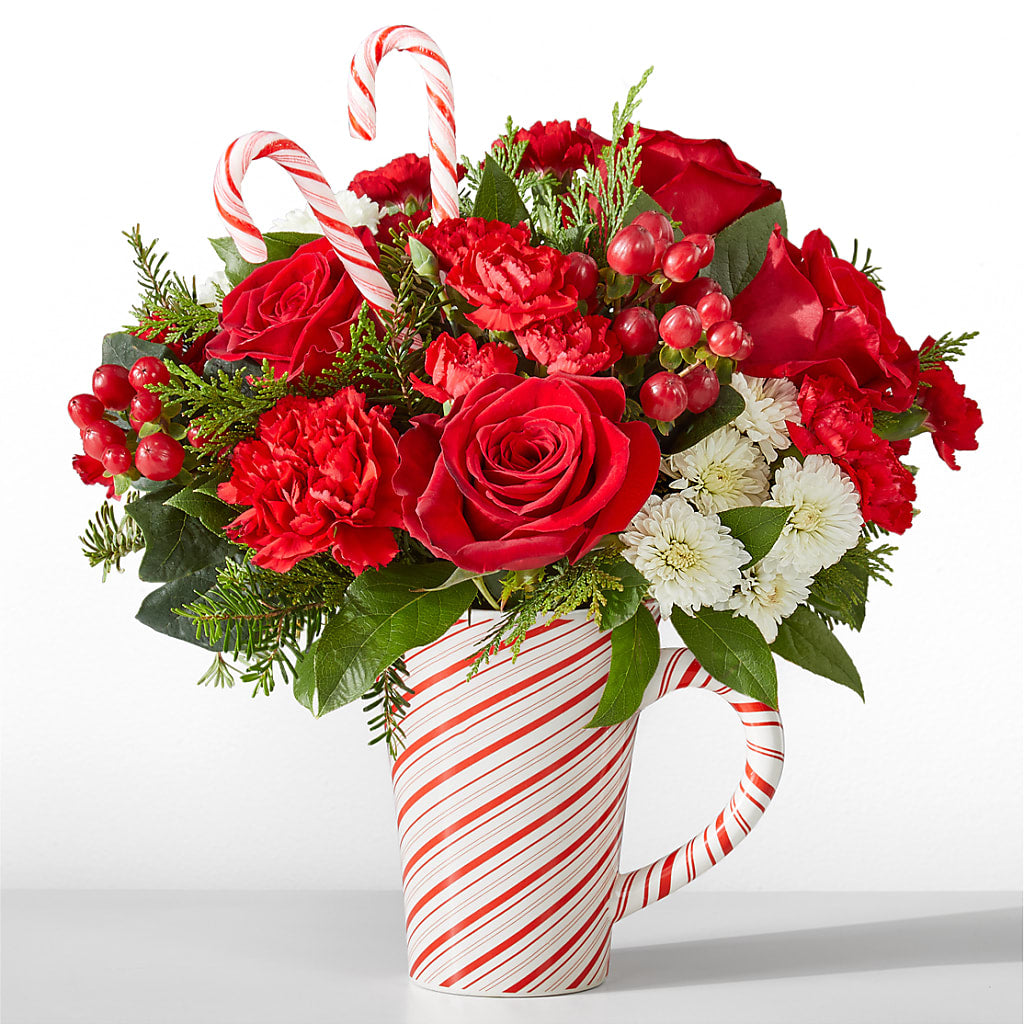 Peppermint Swirl Mug – Ridge Florist Inc, Sebring FL