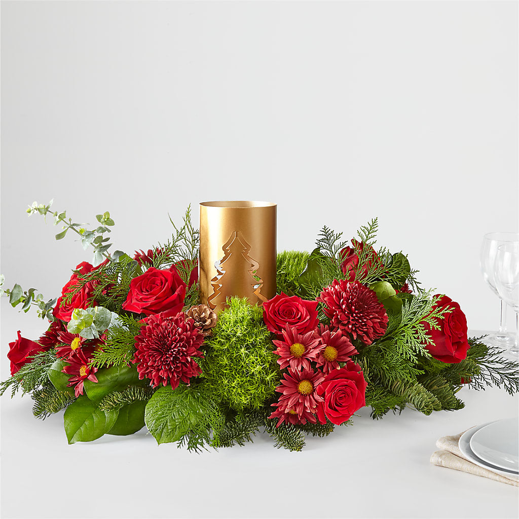 Toast the Season Centerpiece – Ridge Florist Inc, Sebring FL