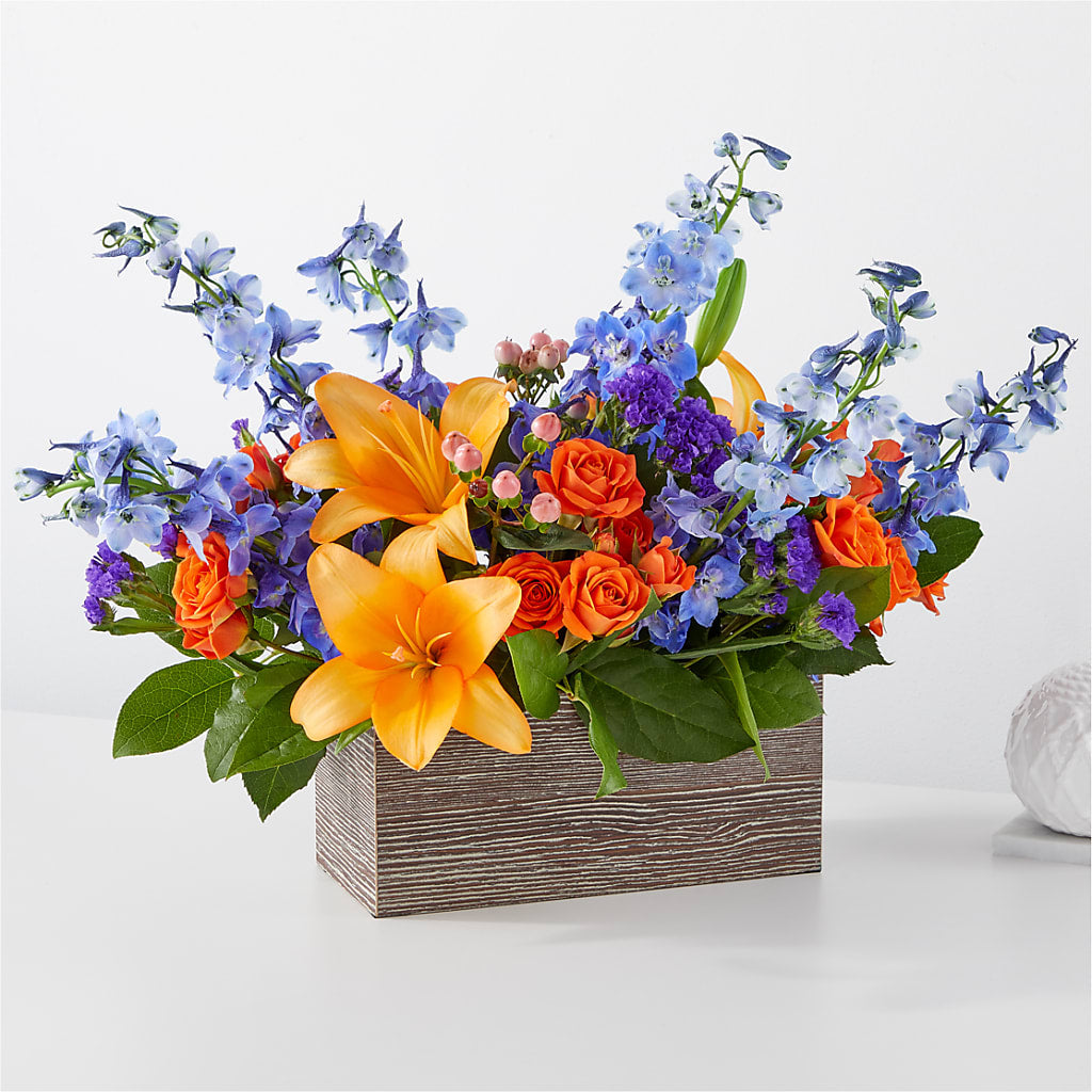 Radiant Citrus Box Bouquet – Ridge Florist Inc, Sebring FL