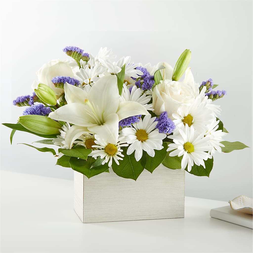 Beyond Blue Box Bouquet – Ridge Florist Inc, Sebring FL