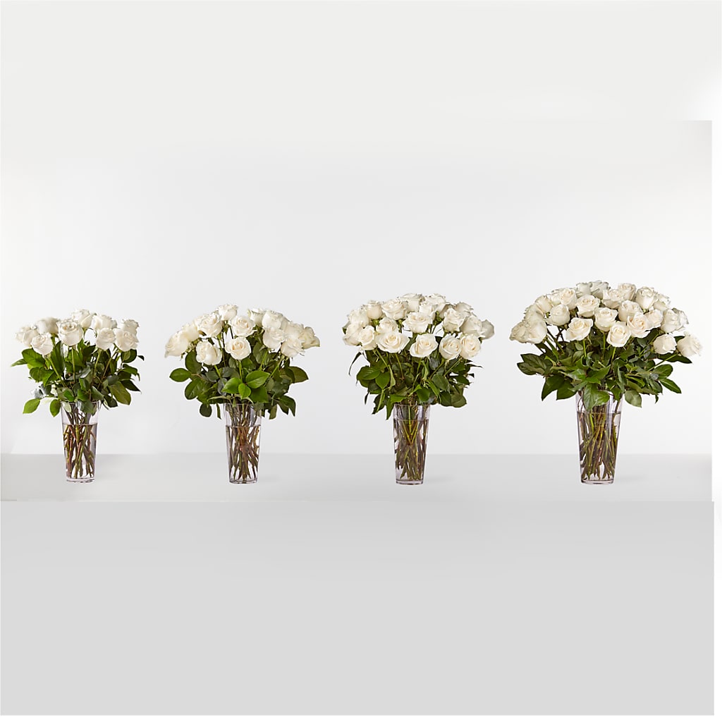 Long Stem White Rose Bouquet – Ridge Florist Inc, Sebring FL