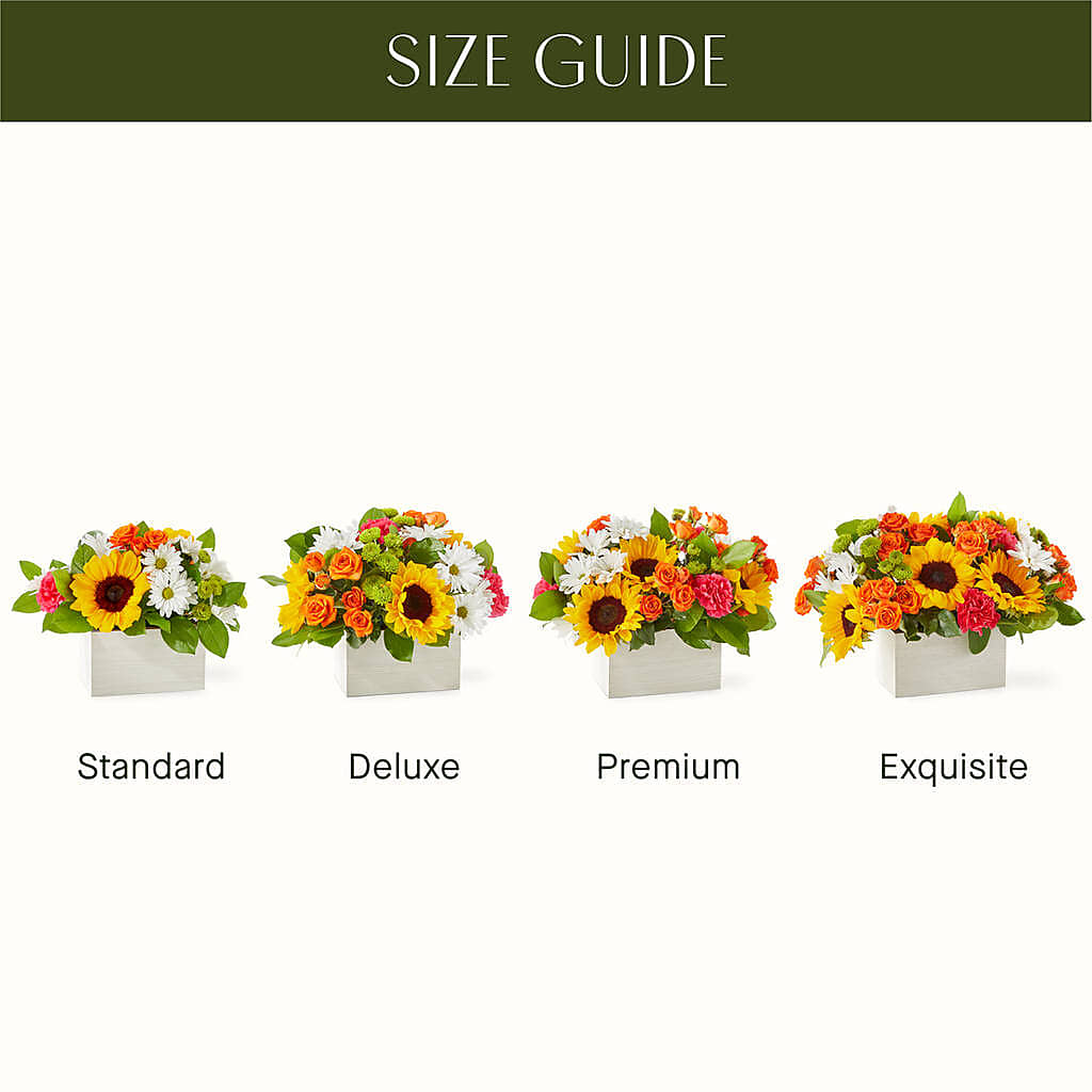 Sun-drenched Blooms Box Bouquet – Ridge Florist Inc, Sebring FL
