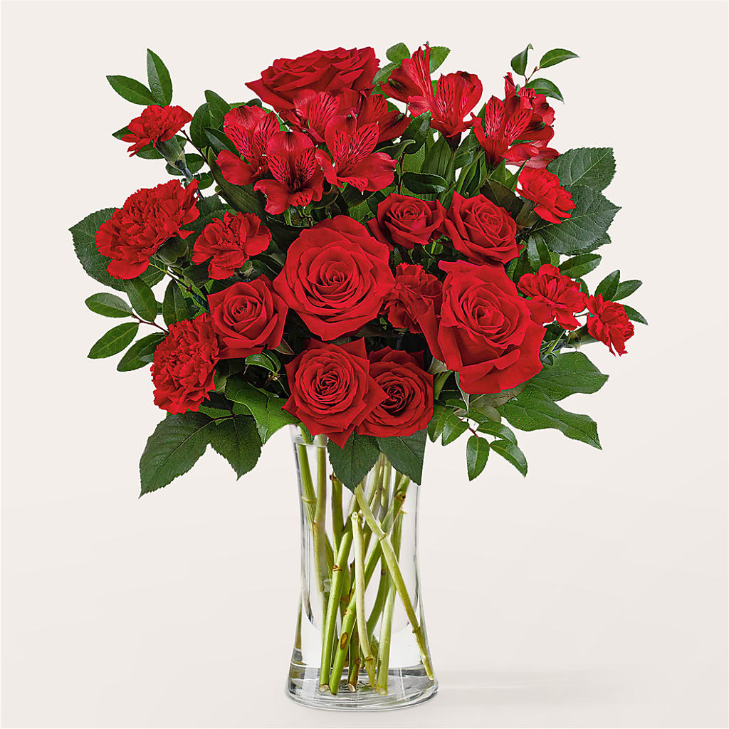 Brilliant Ruby Bouquet – Ridge Florist Inc, Sebring FL