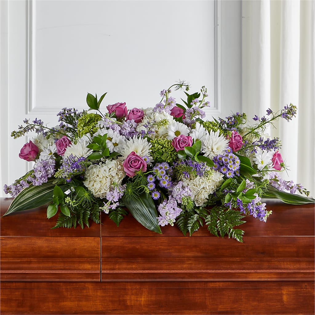 Meadows of Serenity Casket Spray – Ridge Florist Inc, Sebring FL