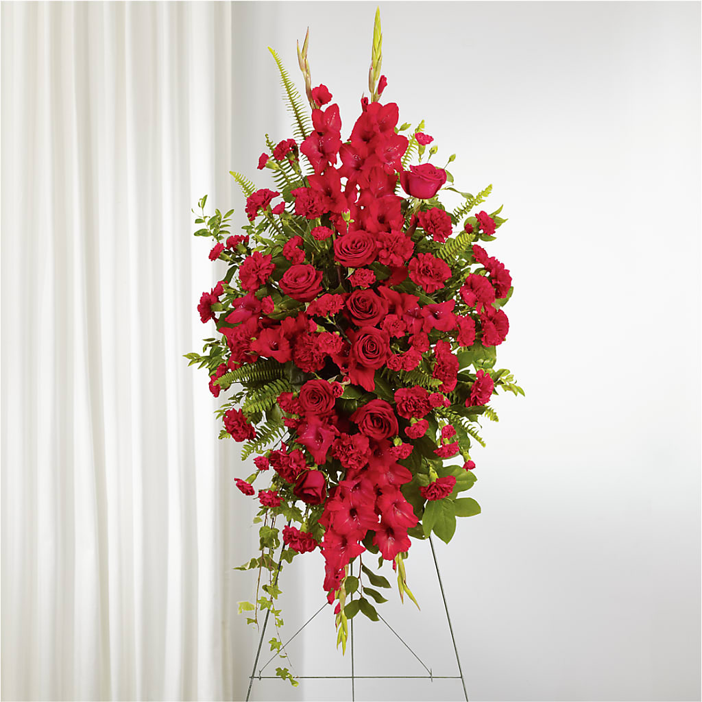From the Heart Standing Spray – Ridge Florist Inc, Sebring FL