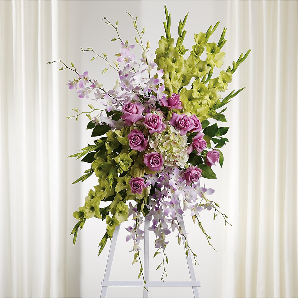 Lasting Legacy Standing Spray – Ridge Florist Inc, Sebring FL
