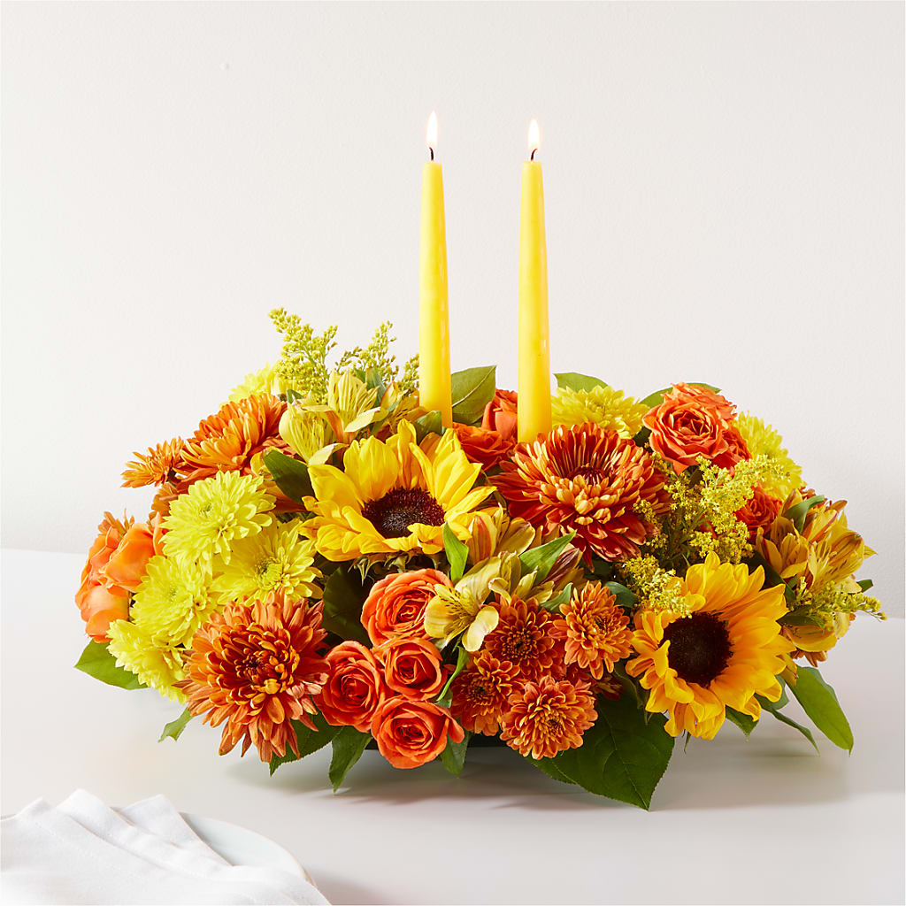 Autumn Harmony Centerpiece – Ridge Florist Inc, Sebring FL