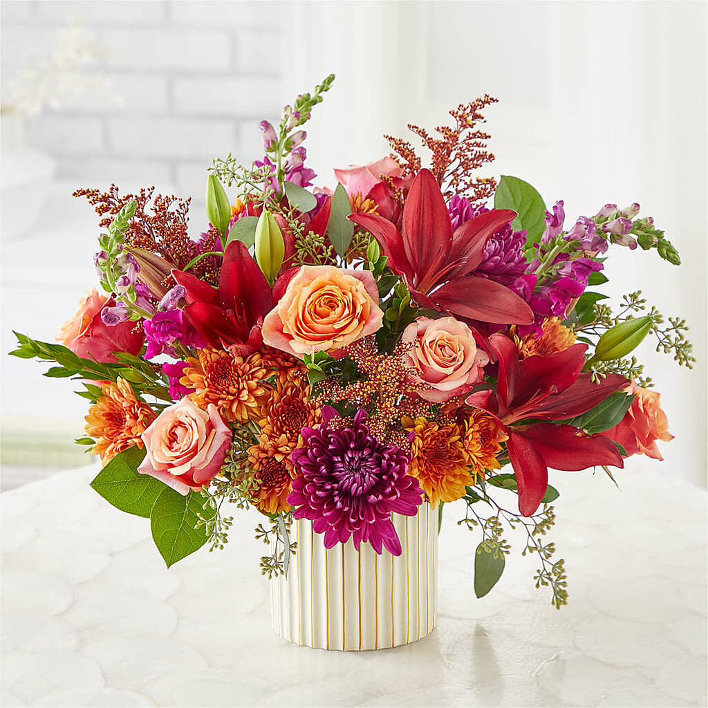 Burgundy Landscape Bouquet –  Ridge Florist Inc, Sebring FL