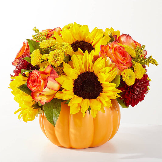 Golden Gourd Pumpkin Bouquet –  Ridge Florist Inc, Sebring FL