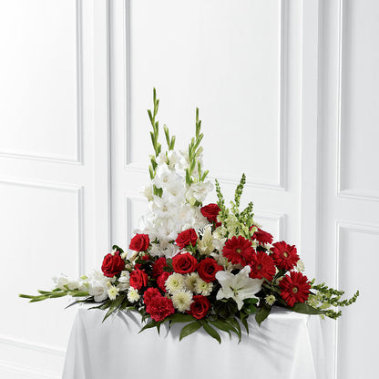 Crimson & White Arrangement –  Ridge Florist Inc, Sebring FL