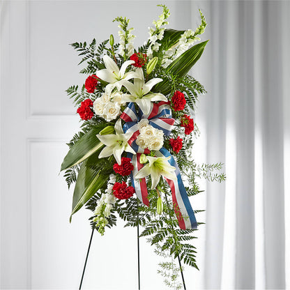 Stars of Life Standing Spray –  Ridge Florist Inc, Sebring FL