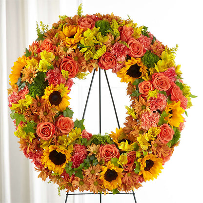 Autumnal Memories Wreath (Standard) –  Ridge Florist Inc, Sebring FL
