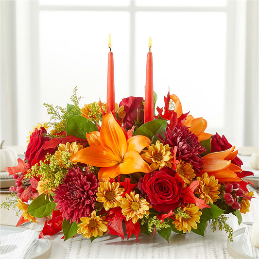 Autumn's Embrace Centerpiece –  Ridge Florist Inc, Sebring FL