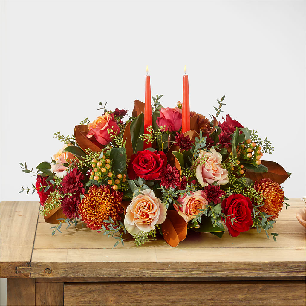 Gather Near Centerpiece –  Ridge Florist Inc, Sebring FL